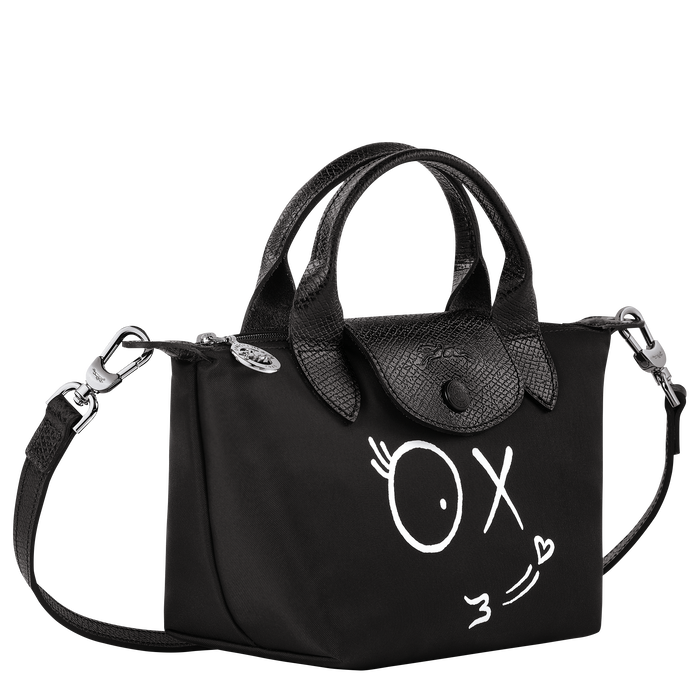 13828 LONGCHAMP X ANDRE Top Handle Bag XS BLACK |