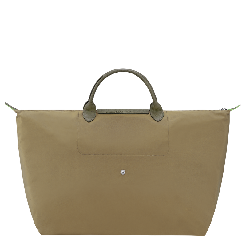 Le Pliage Green L Travel bag , Artichoke - Recycled canvas  - View 4 of  7