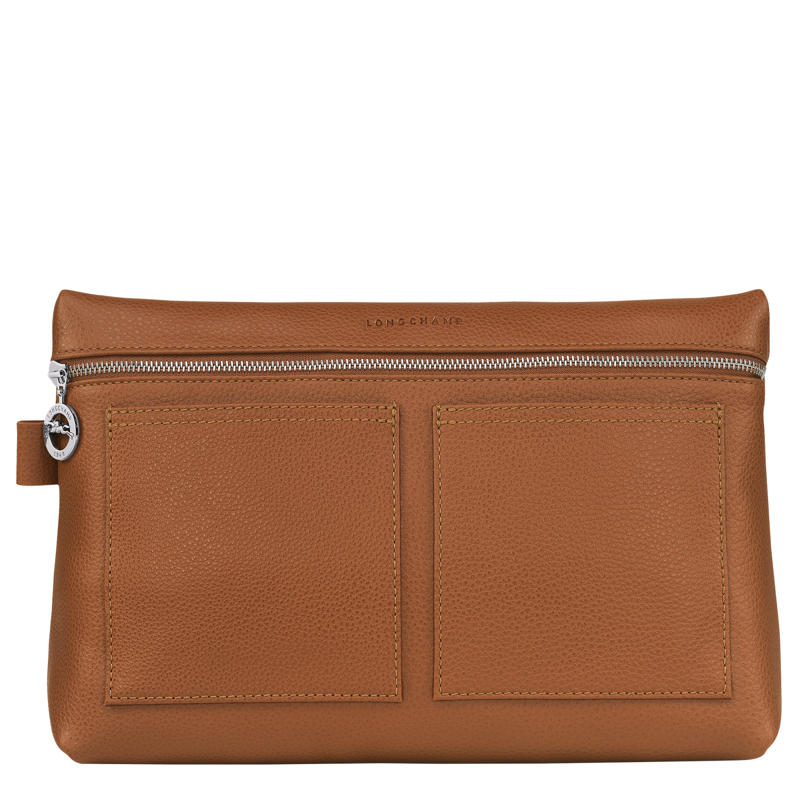 Trousse de toilette Le Foulonn Cuir Caramel Longchamp BE
