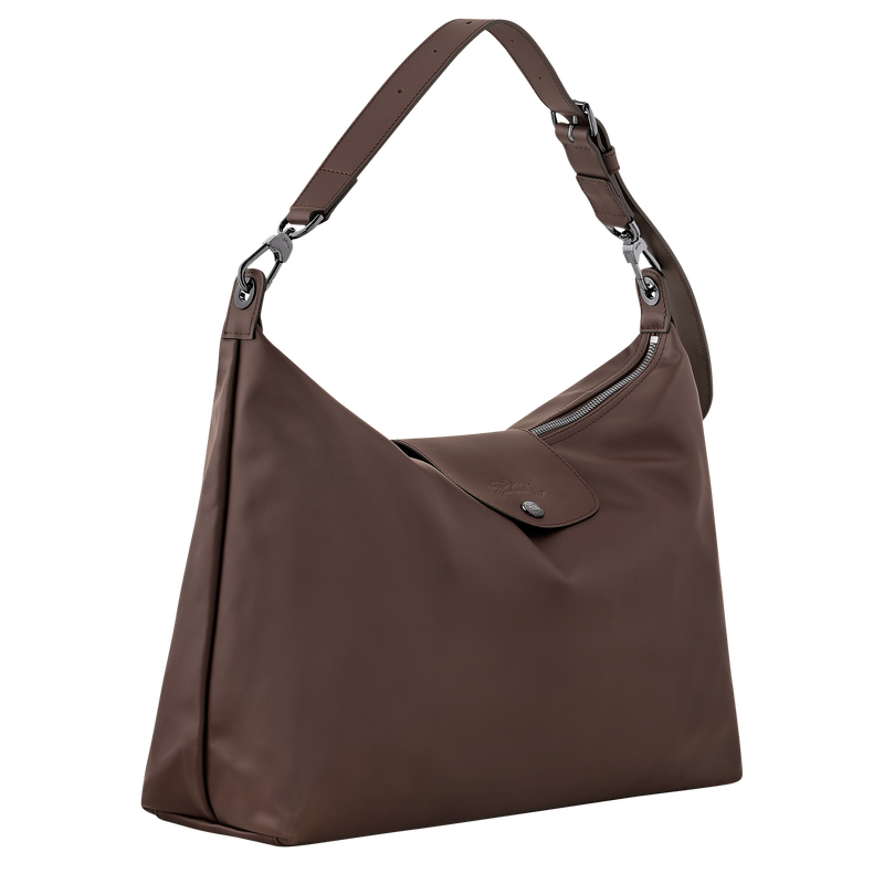 Le Pliage Xtra 半月形單肩包 XL , 摩卡色 - 皮革  - 查看 2 5