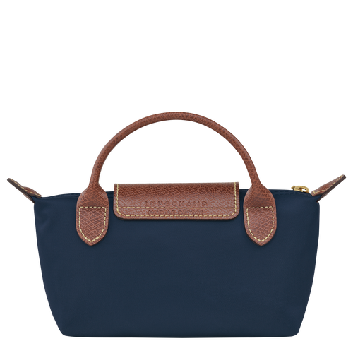 Le Pliage Original Pouch with handle , Navy - Recycled canvas - View 4 of 5