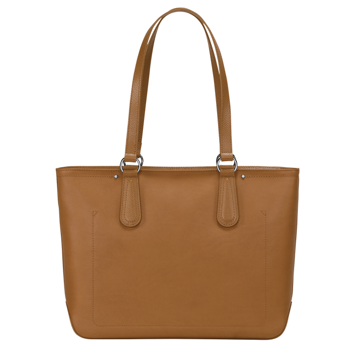 ファスナー付きショッピングバッグ キャヴァルカド ナチュラル hna016 ロンシャン Jp