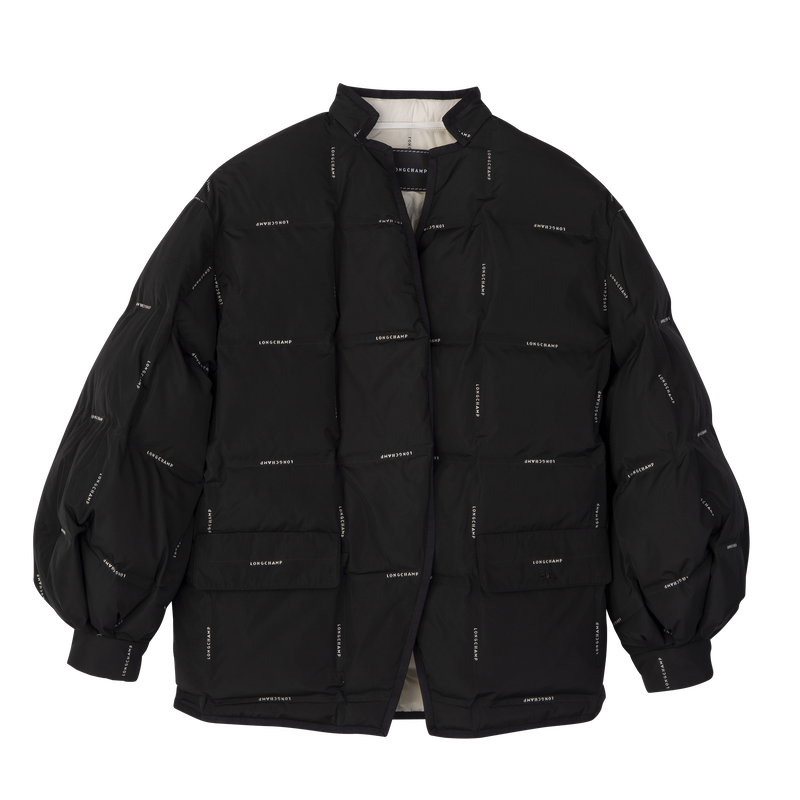 Jacket , Black - Quilted techno-taffeta  - View 1 of  5