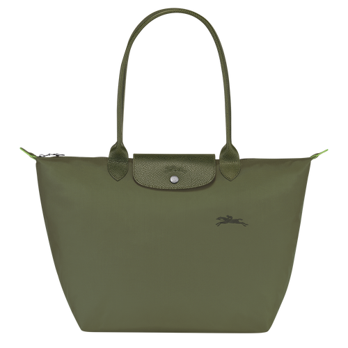 Longchamp Le Pliage Green Recycled Canvas Large Shoulder Tote