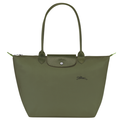 Shopper L Le Pliage Green , Recyceltes Canvas - Fichte - Ansicht 1 von 5