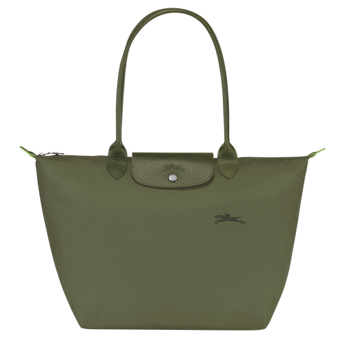Le Pliage Green L Tote bag , Forest - Recycled canvas - View 1 of  5