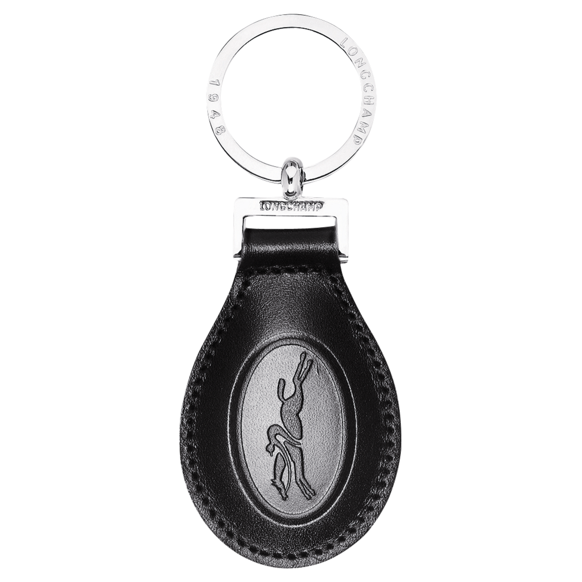 Le Foulonn&eacute; Key ring, Black
