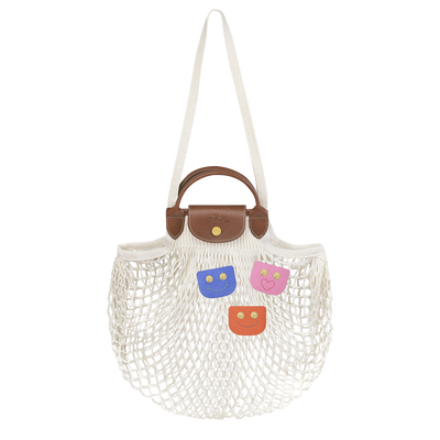 Le Pliage Filet Mesh bag L, Ecru
