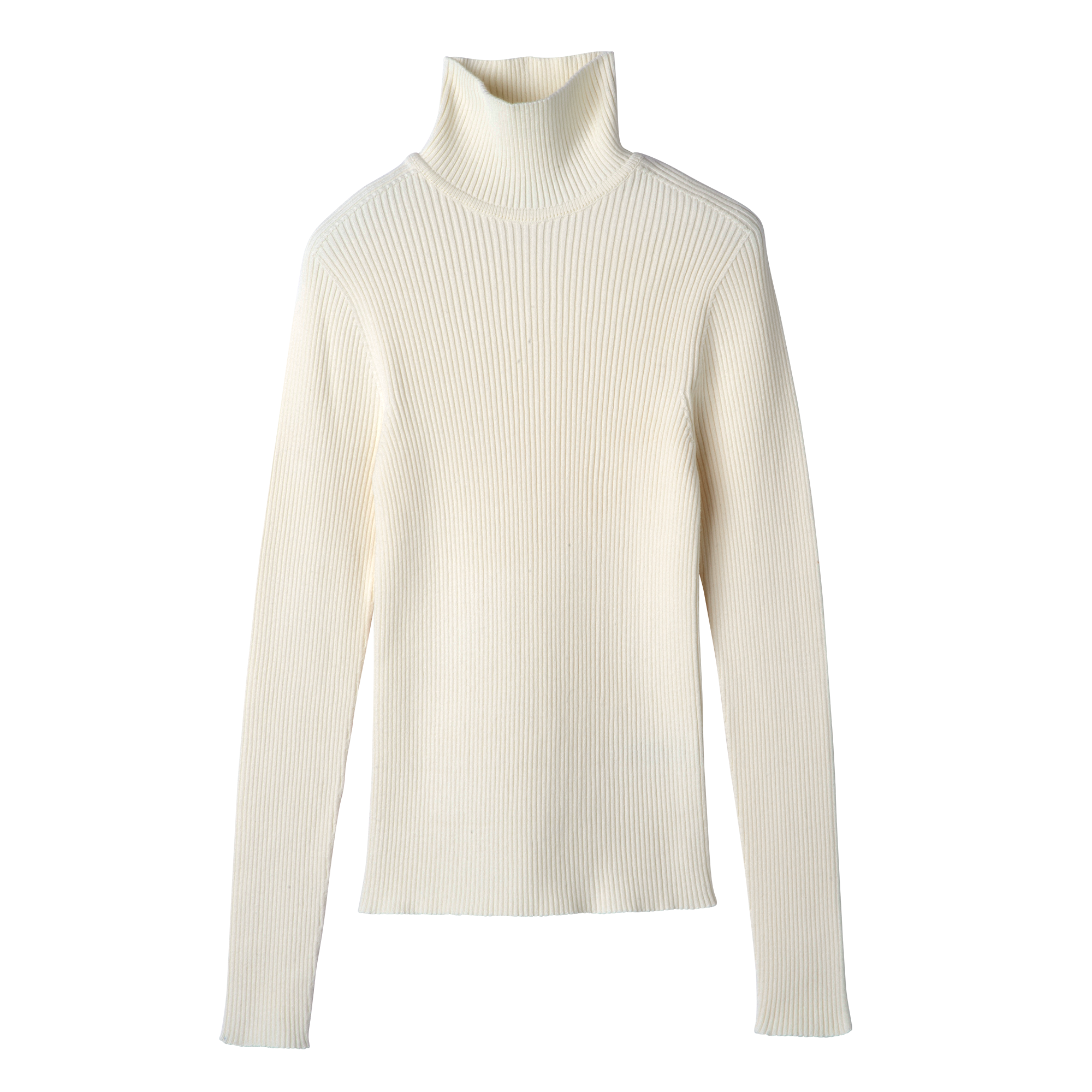 High collar fitted jumper, Ecru - View 1 of
5 - zoom in null High collar fitted jumper, Ecru