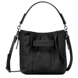 Longchamp 3D Bolso bandolera S , Cuero - Negro