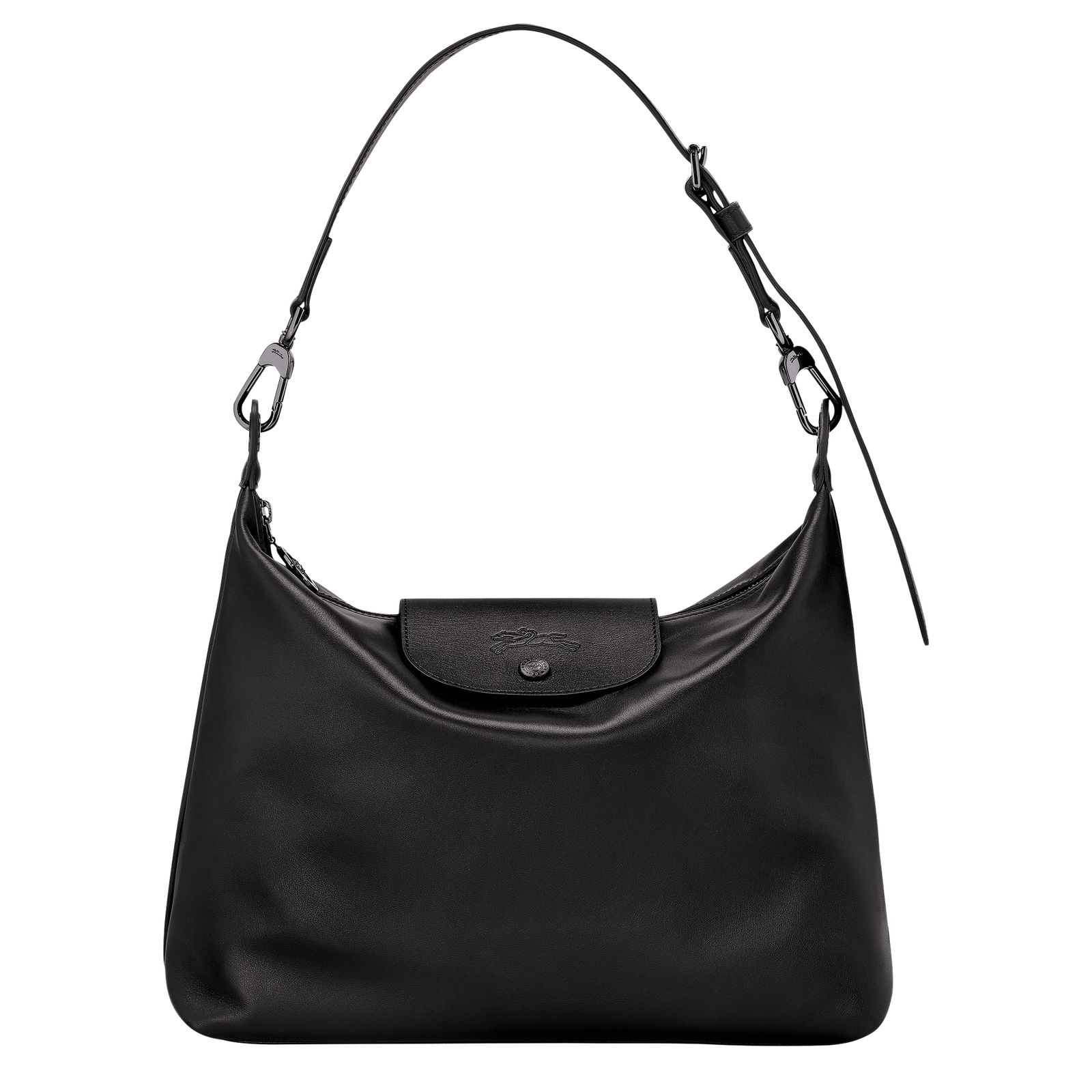 Le Pliage Xtra M Hobo bag Black Leather (10189987001) Longchamp US