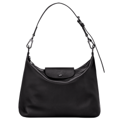 Le Pliage Xtra M Hobo bag , Black - Leather