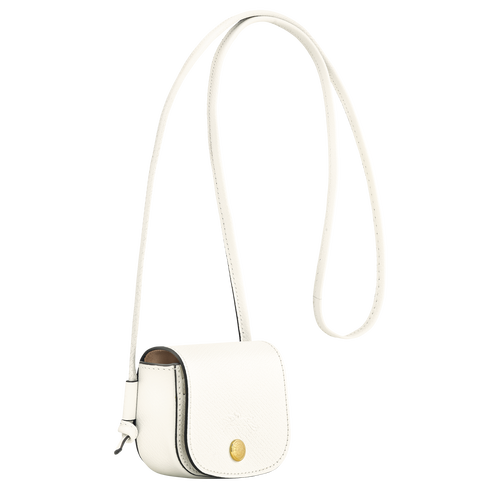 Épure Coin purse with leather lace , White - Leather - View 3 of  4