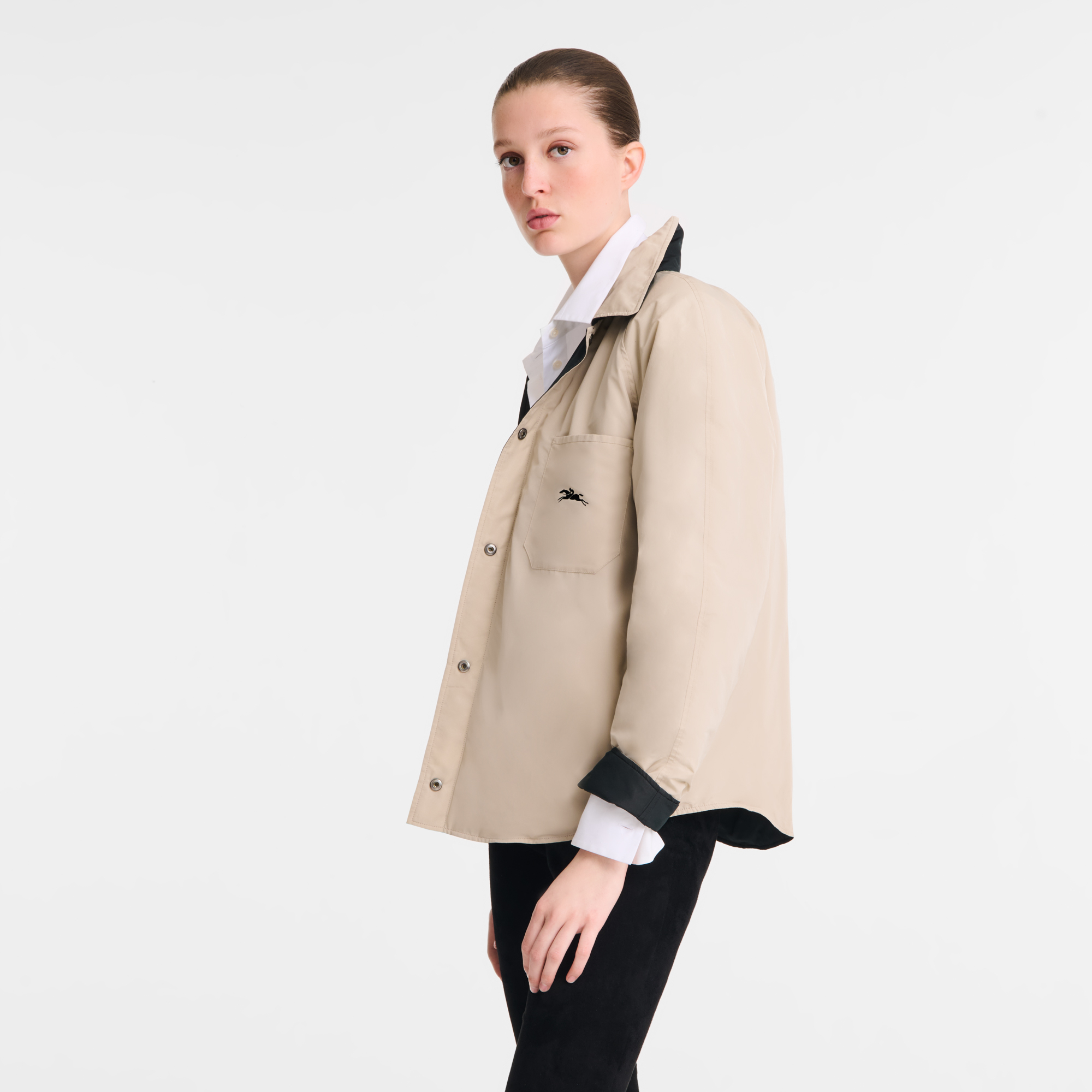 null Padded blouson, Black/Mahogany