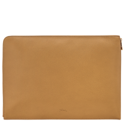 Le Foulonné Laptop case , Nutmeg - Leather