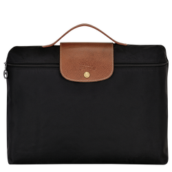 Le Pliage Original S Briefcase , Black - Recycled canvas