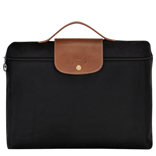 Le Pliage Original S Briefcase , Black - Recycled canvas - View 1 of  4