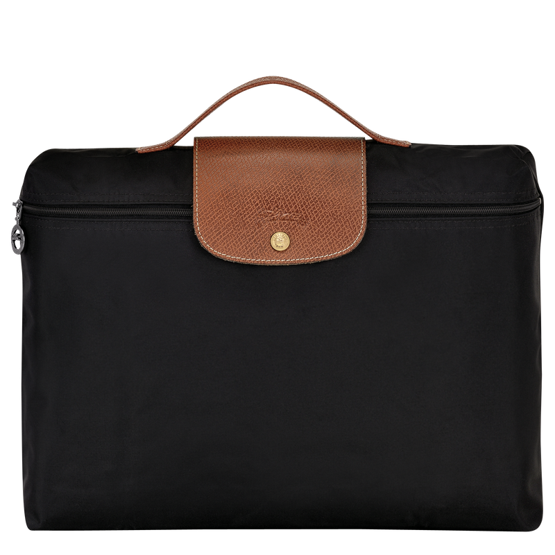 Le Pliage Original S Briefcase , Black - Recycled canvas  - View 1 of  4