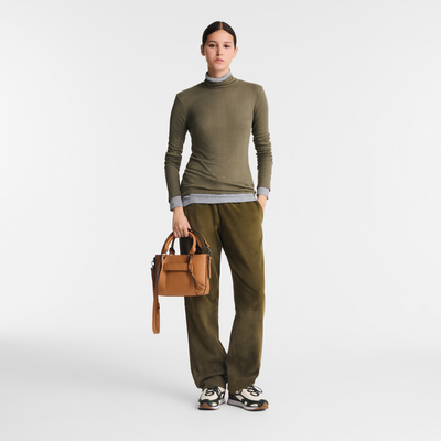 Longchamp 3D S Handbag , Natural - Leather