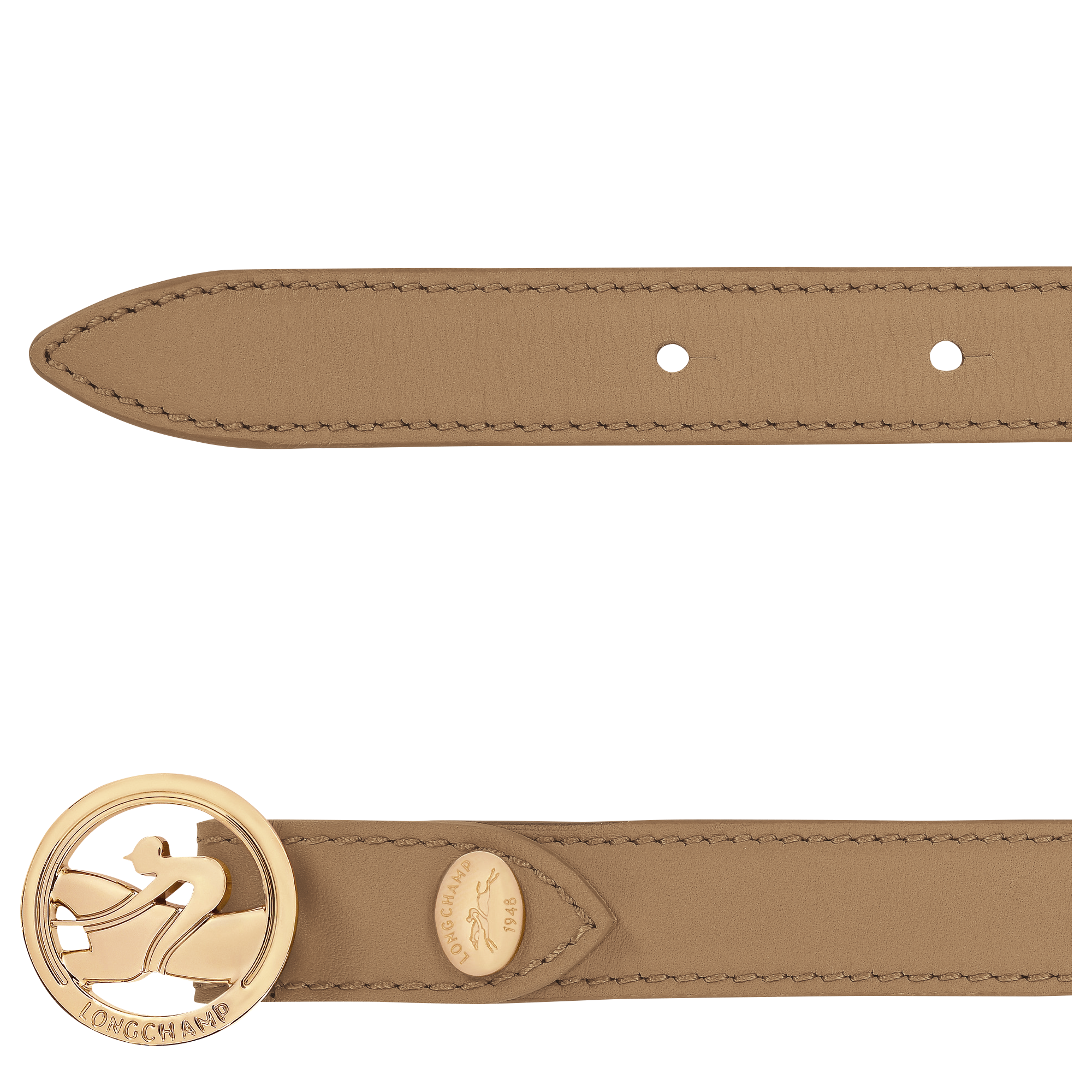 La M&eacute;daille Longchamp Ladies' belt, Desert