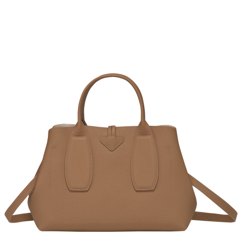 Roseau M Handbag , Natural - Leather - View 4 of  6