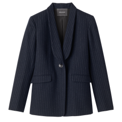 Jacket , Navy - Flannel