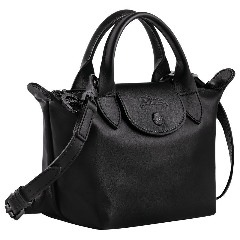 Le Pliage Xtra XS Handbag , Black - Leather  - View 3 of  6
