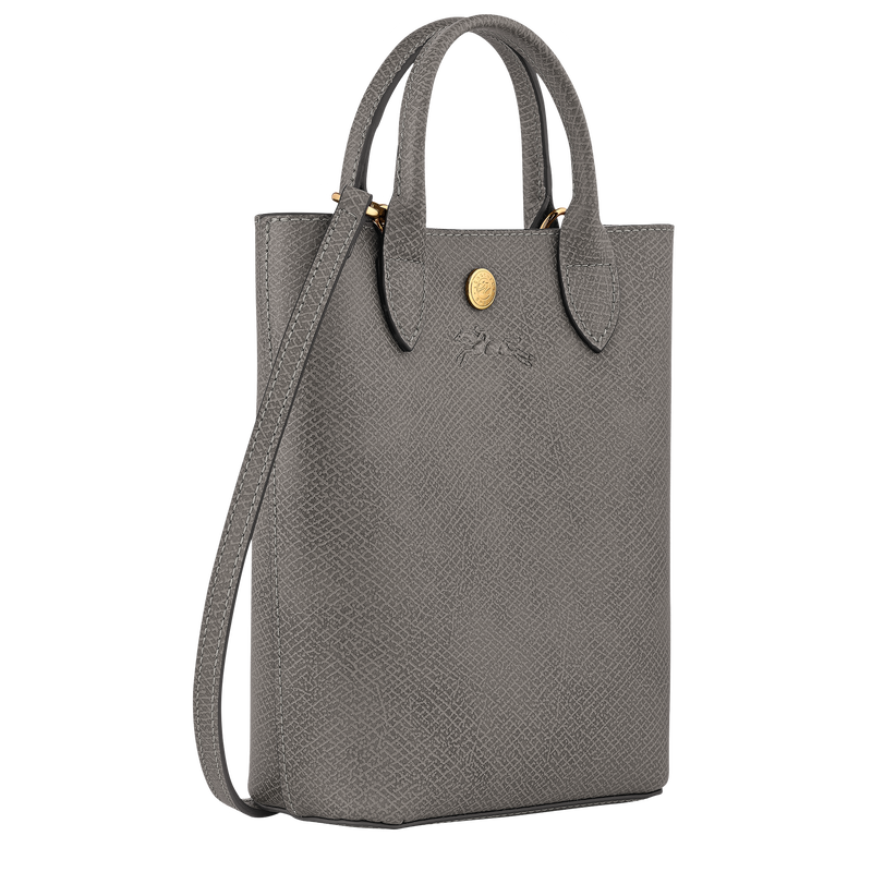 Shopping bag XS Épure , Pelle - Tortora  - View 3 of  6