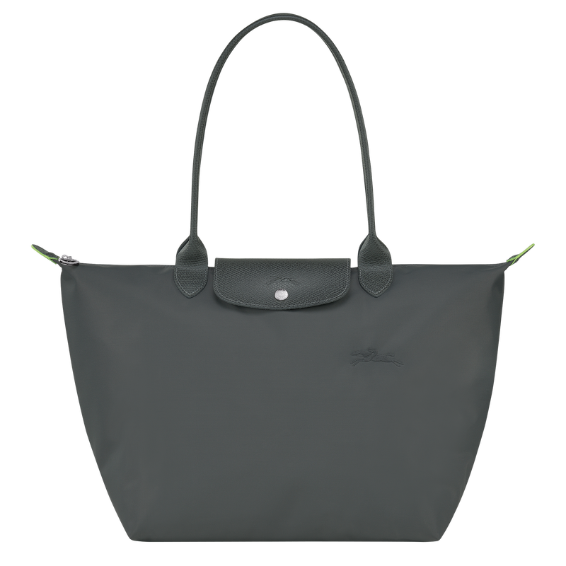 Shopper L Le Pliage Green , Recyceltes Canvas - Graphitgrau  - Ansicht 1 von 6