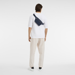 Sac banane Le Foulonné , Cuir - Navy