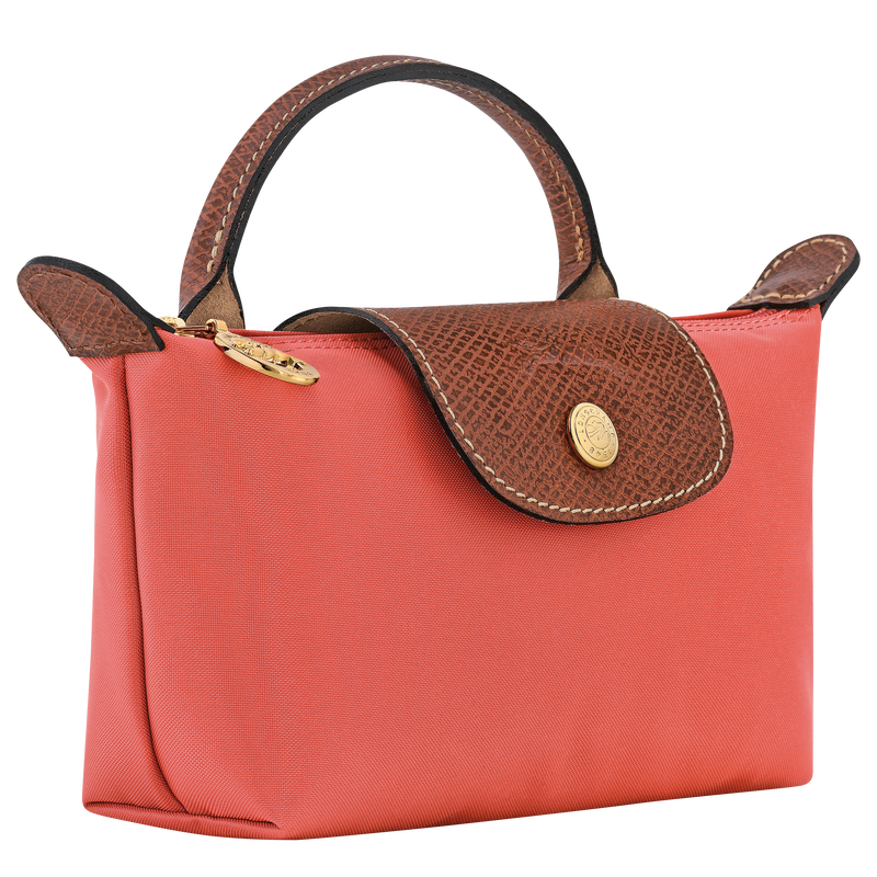 Le Pliage Original 附提把的小袋子 , 草莓色 - 再生帆布  - 查看 2 5