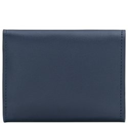 &Eacute;pure Compact wallet , Navy - Leather