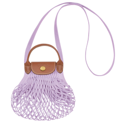 Le Pliage Filet XS Mesh bag , Lilac - Canvas