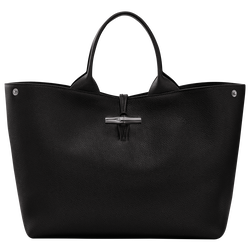 Le Roseau L Handbag , Black - Leather