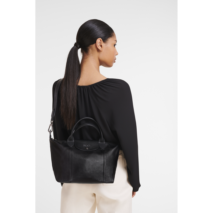 Top handle bag S Le Pliage Cuir Black (L1512757001) | Longchamp GB