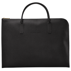 Le Foulonn&eacute; S Briefcase , Black - Leather