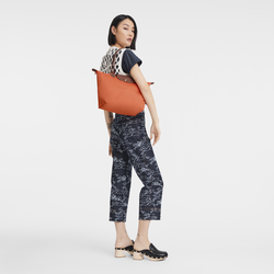 Le Pliage Original M Tote bag , Orange - Recycled canvas