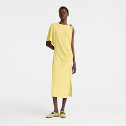 Dress , Lime - Crepe jersey