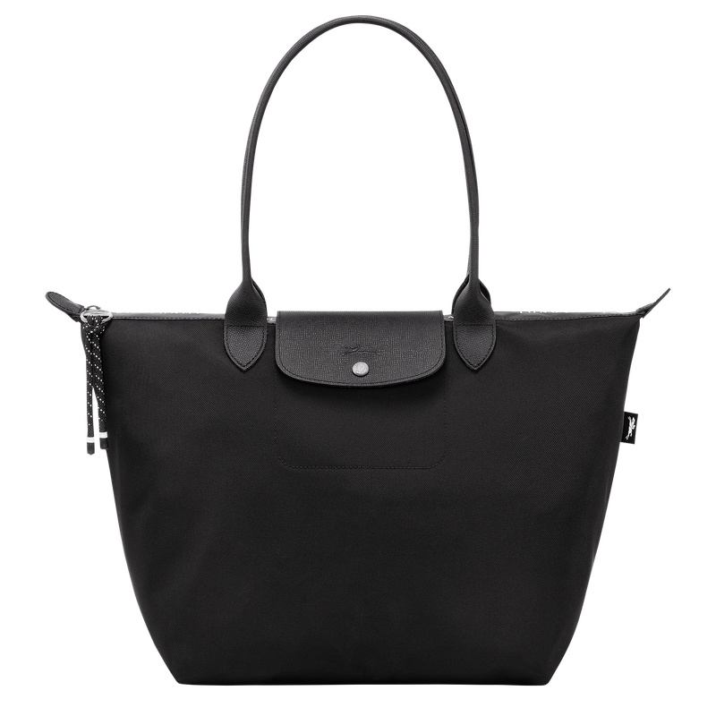 Le Pliage Energy Shopper L , Zwart - Gerecycled canvas  - Weergave 1 van  6