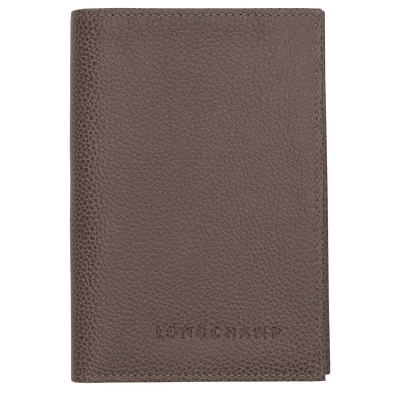 Le Foulonné Passport cover, Taupe