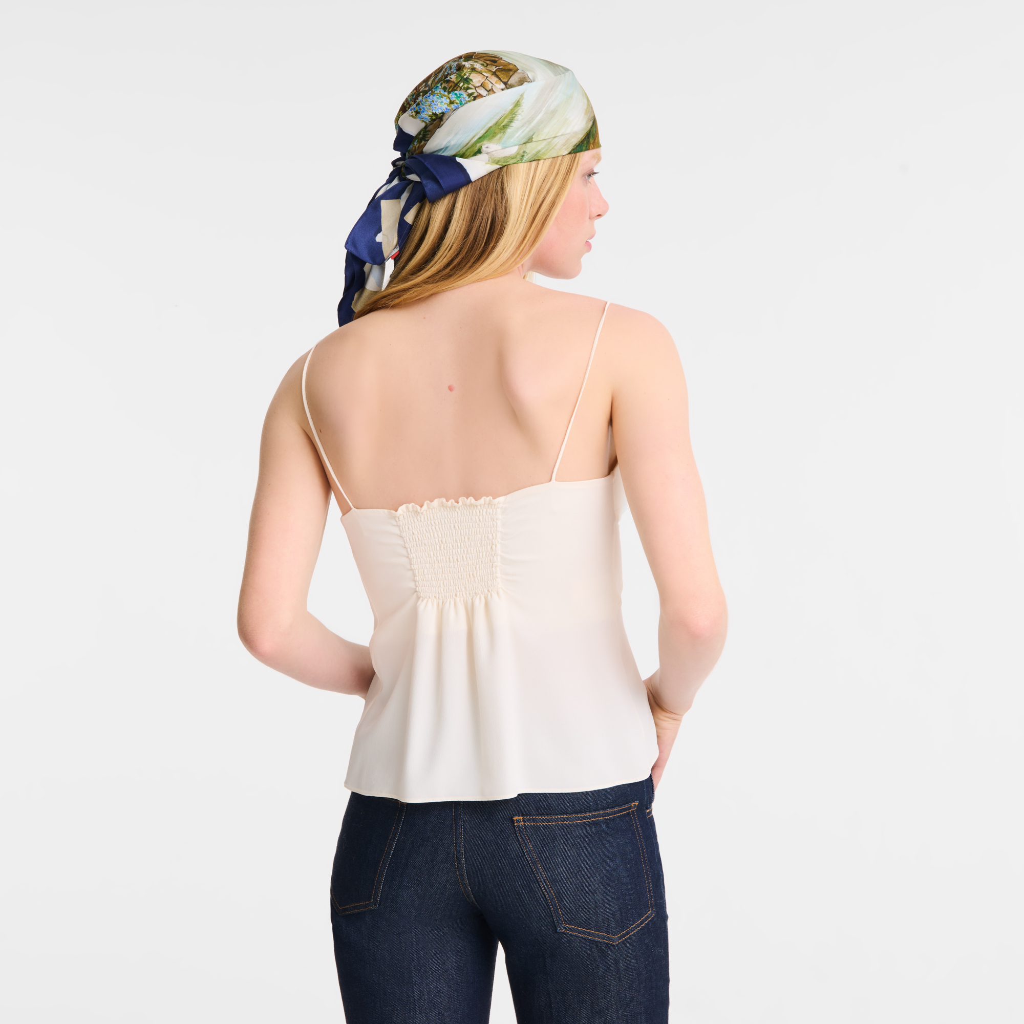 Thin strap top, Ecru - View 3 of
4 - zoom in null Thin strap top, Ecru