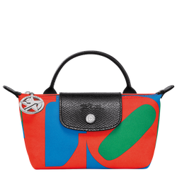 Longchamp x Robert Indiana 系列 手拿包 , 紅色 - 帆布