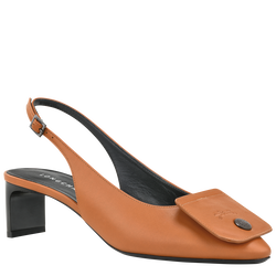 Le Pliage Xtra Zapatos de salón destalonados , Cuero - Coñac