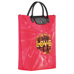 Longchamp x ToiletPaper Tote bag M, Red