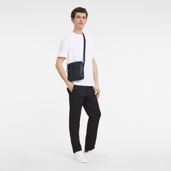 Longchamp 3D 斜揹袋 XS , 深藍色 - 皮革