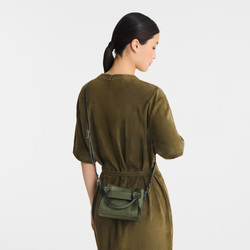 Longchamp 3D XS Handbag , Khaki - Leather