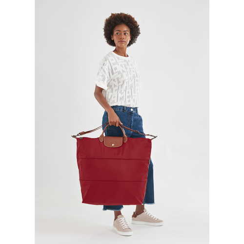 Travel bag expandable Le Pliage Red (L1911089545) | Longchamp US