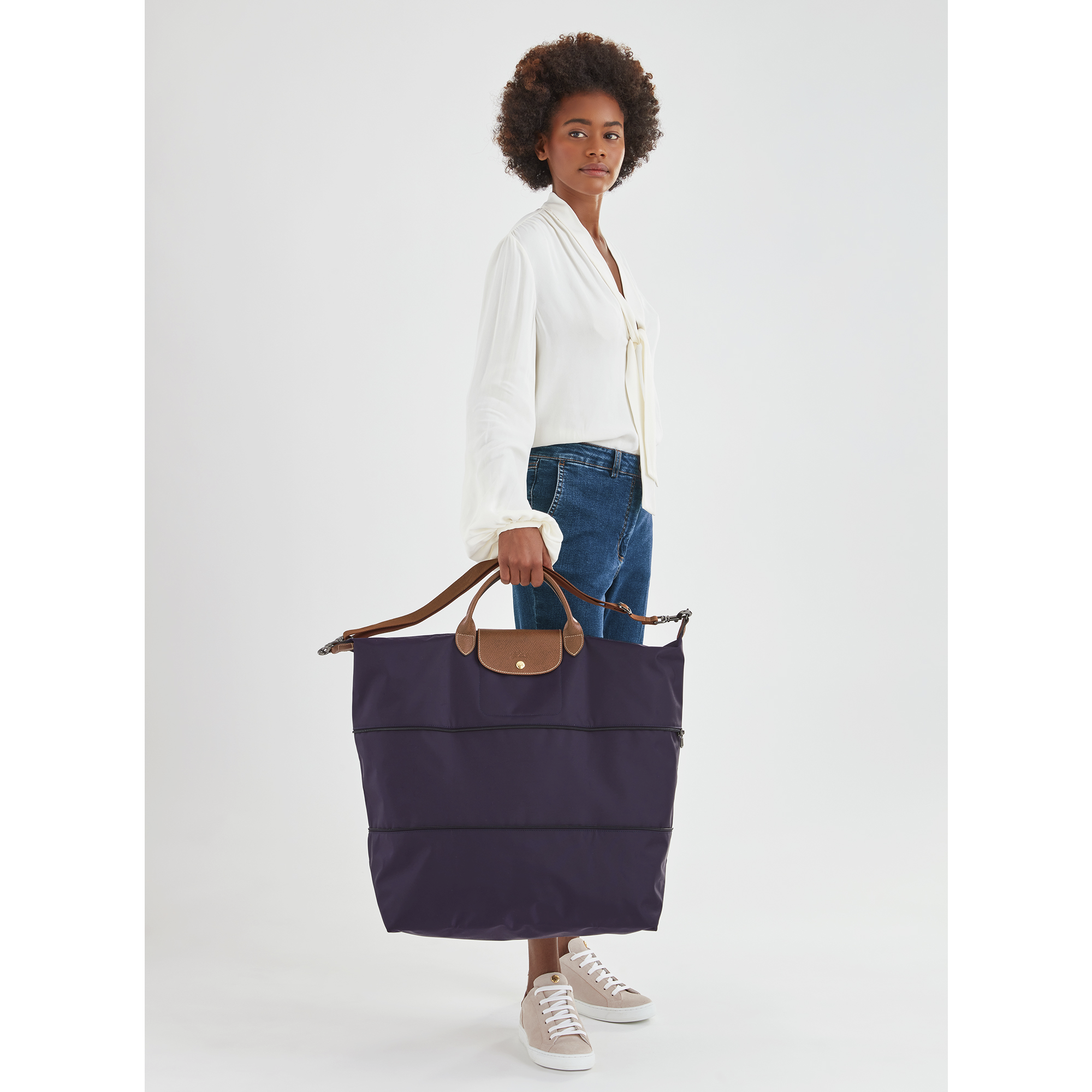 Longchamp Le Pliage Club Bilberry 2024 favors
