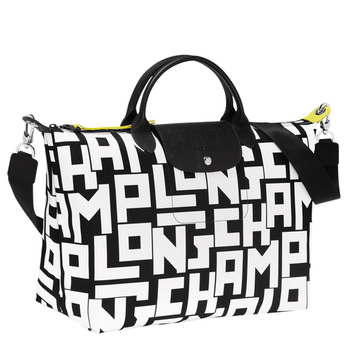 Sac porté main L Le Pliage LGP Noir/Blanc (L1630413067) | Longchamp FR Sac porté main L Le Pliage LGP Noir/Blanc (L1630413067) | Longchamp FR