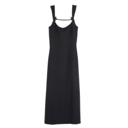Long dress , Black - Crepe